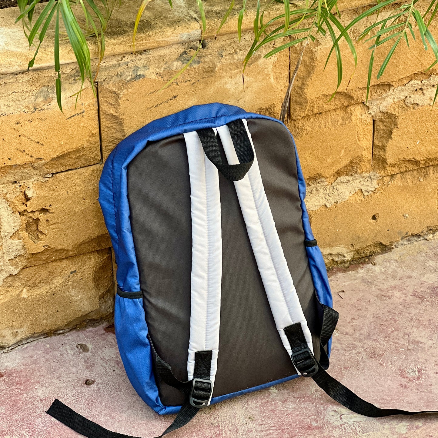 DB048 Colorful Contrast Allover Printed Backpack