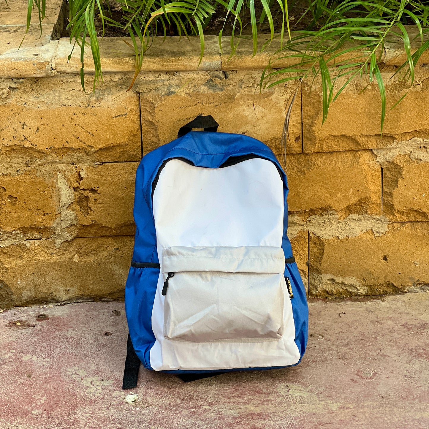 DB048 Colorful Contrast Allover Printed Backpack