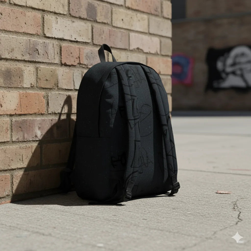 DB154 Street Hope Allover Printed Backpack