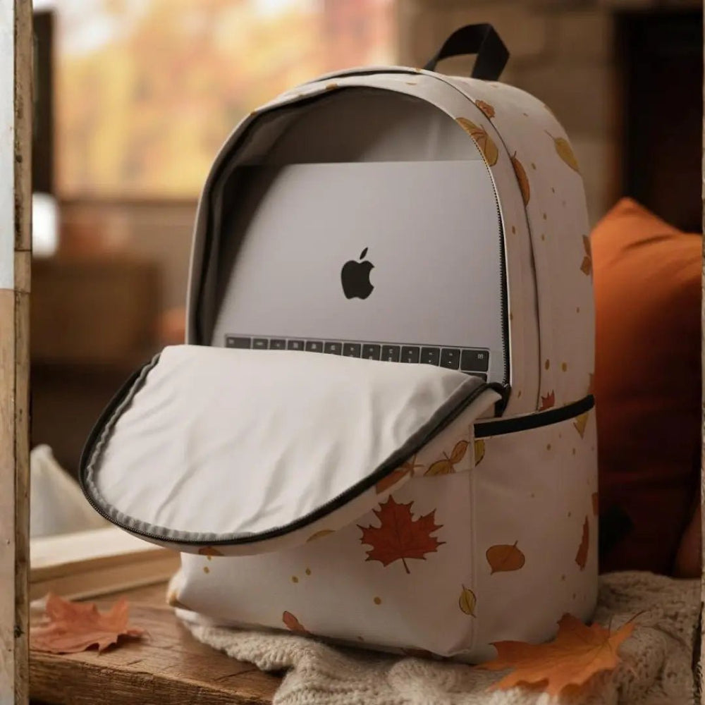 Autumn Breeze Allover Printed Backpack - BREACHIT