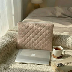 Blush Bubble Quilt Puffer Laptop Sleeve - BREACHIT