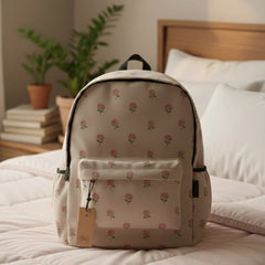 Blushing Buds Allover Printed Backpack - BREACHIT