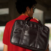 Classic Brown Leatherite Laptop Sleeve Bag - BREACHIT