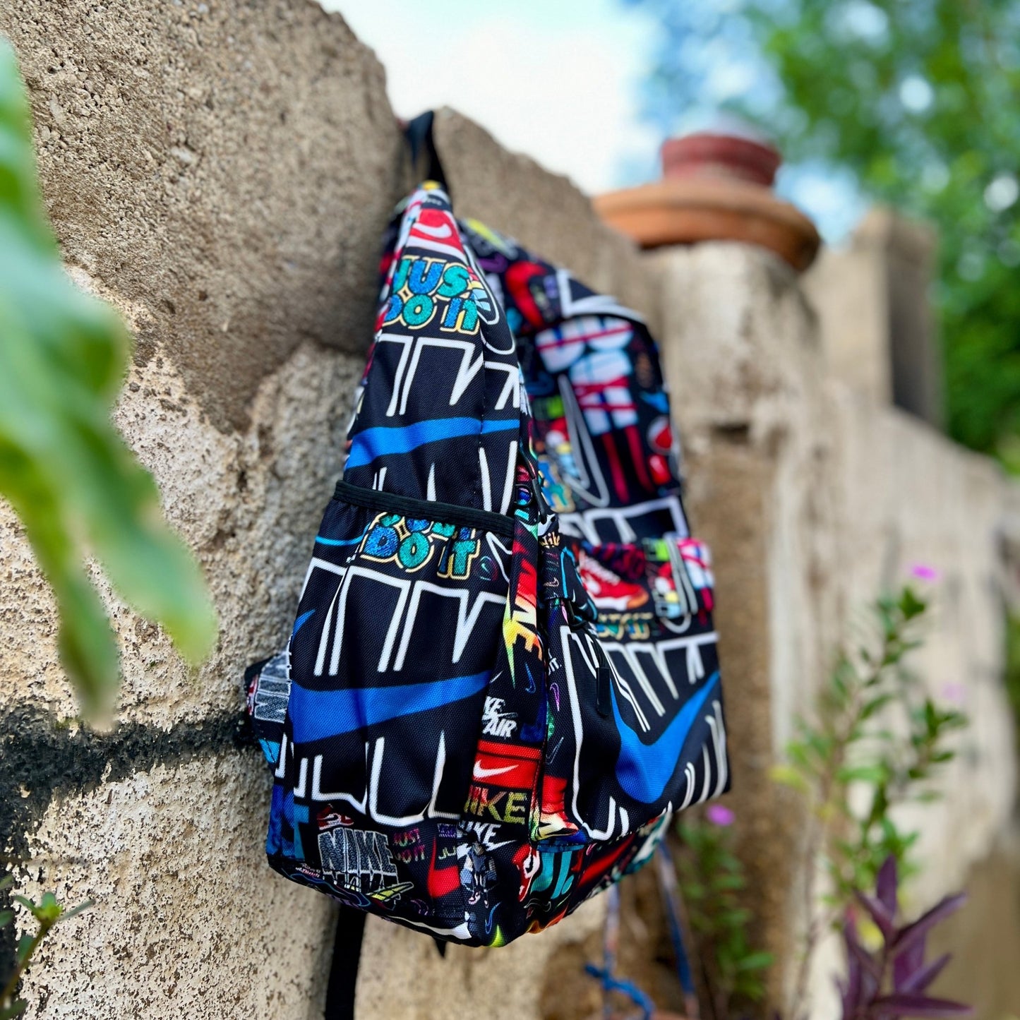 DB009 Just Do It Allover Printed Backpack - BREACHIT