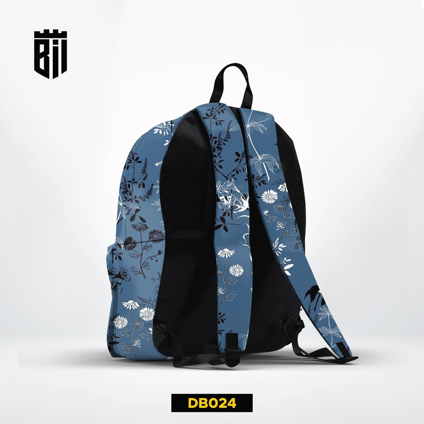 DB024 Vintage Floral Allover Printed Backpack - BREACHIT