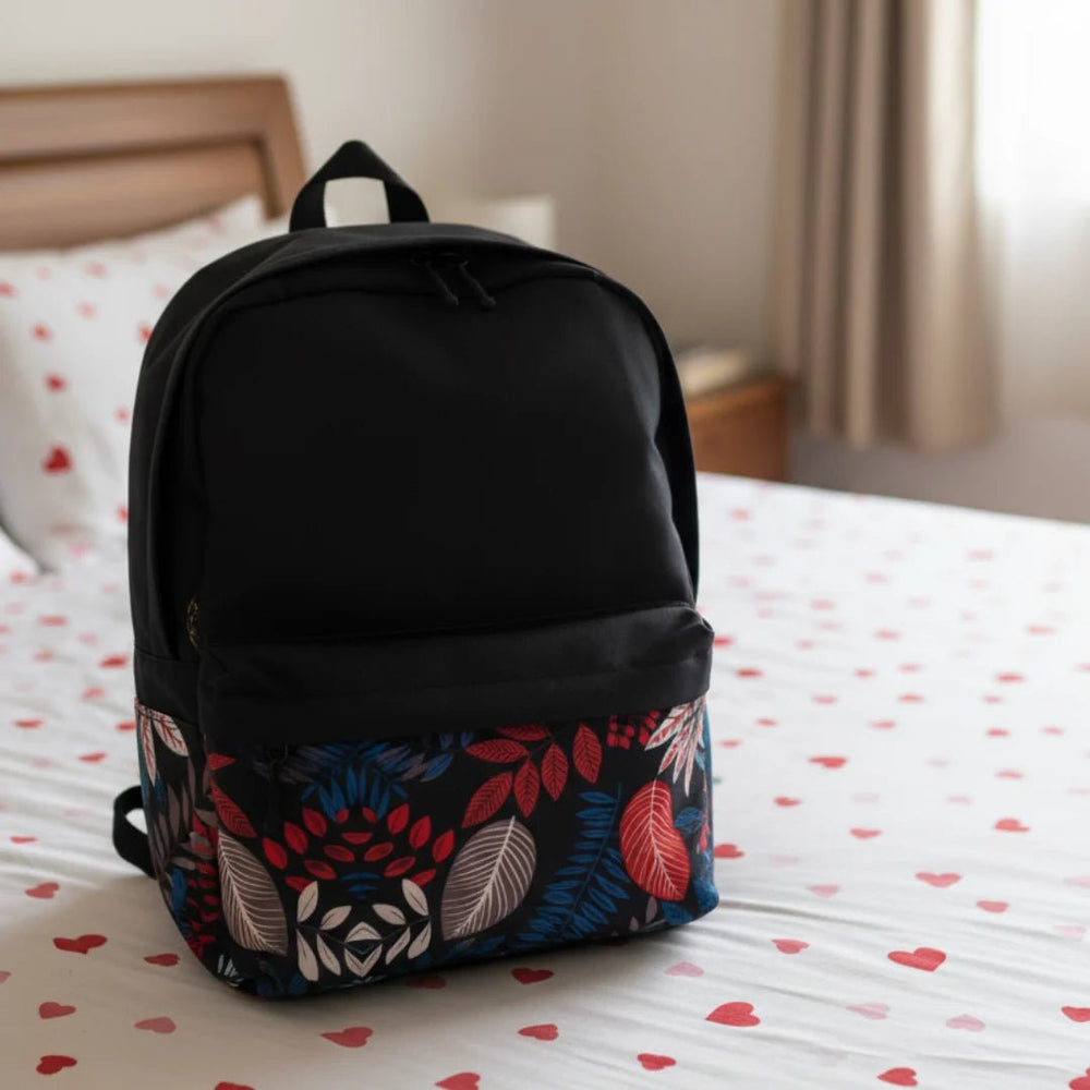 DB113 Tropical Night Allover Printed Backpack - BREACHIT