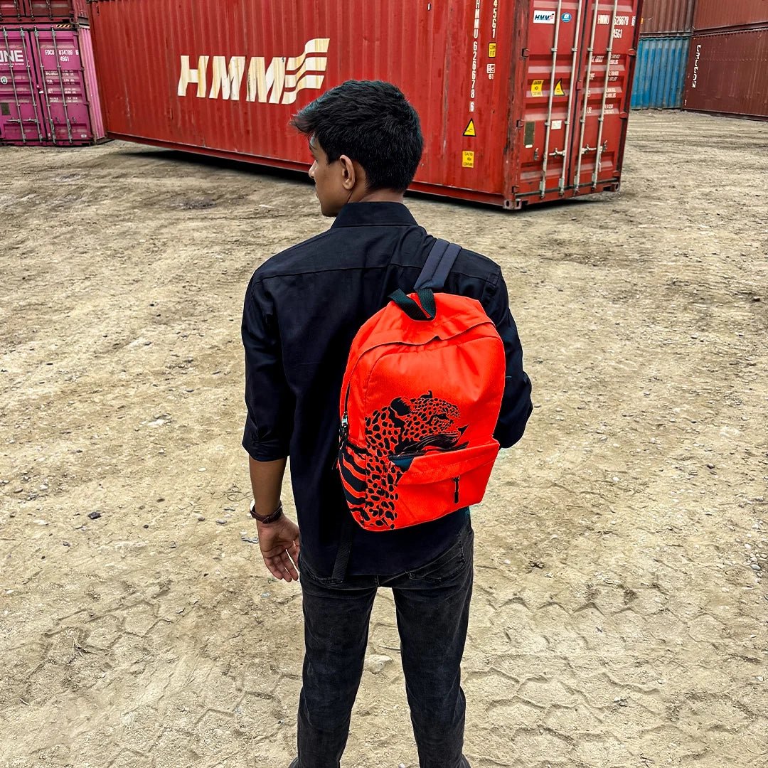 DB153 Savannah Streak Allover Printed Backpack - BREACHIT