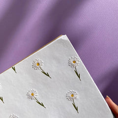 Golden Daisies Embroidered Notebook - BREACHIT