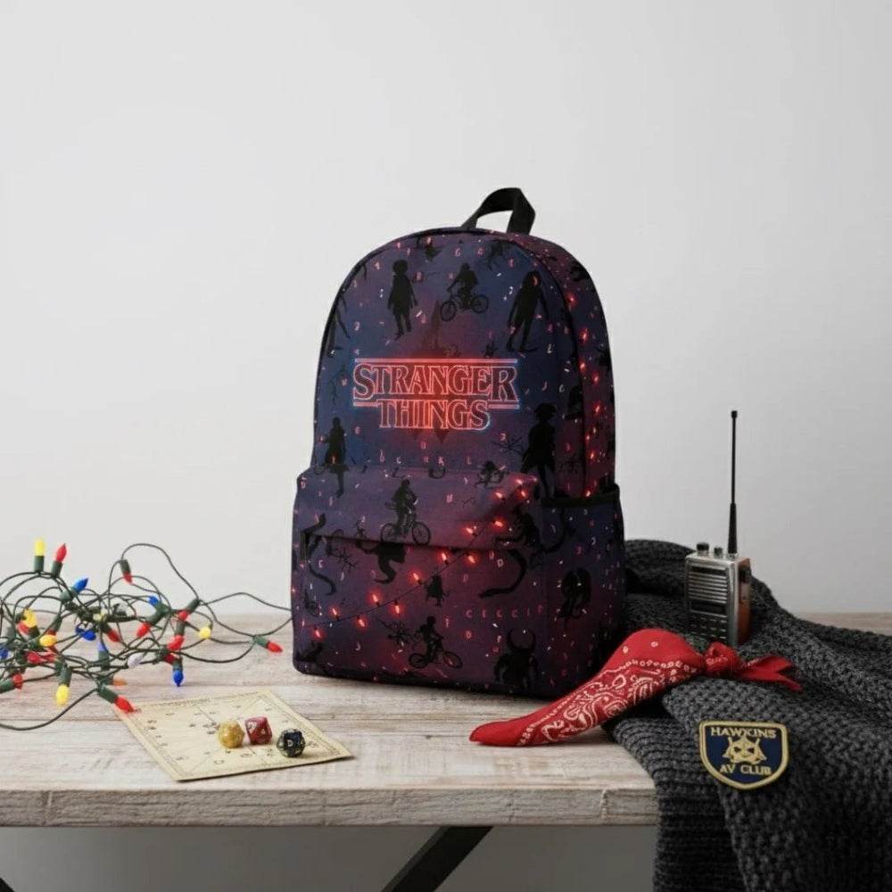 Hawkins Adventure Allover Printed Backpack - BREACHIT