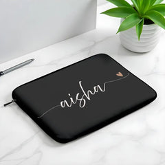 L314 Midnight Elegance Name Laptop Sleeve - BREACHIT