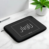 L320 Taupe Typography Name Laptop Sleeve - BREACHIT