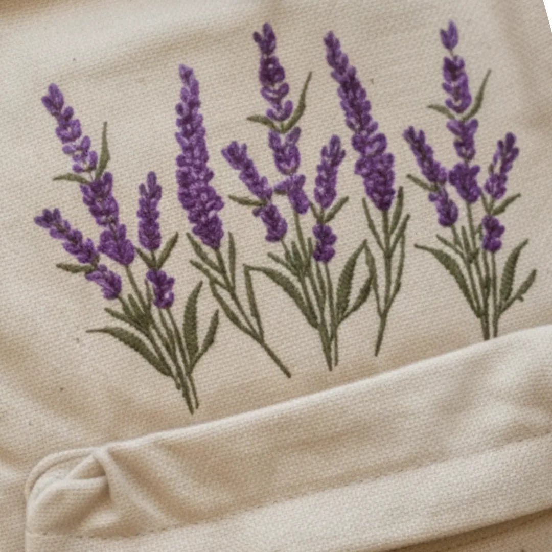 Lavender Bloom Embroidered Backpack - BREACHIT