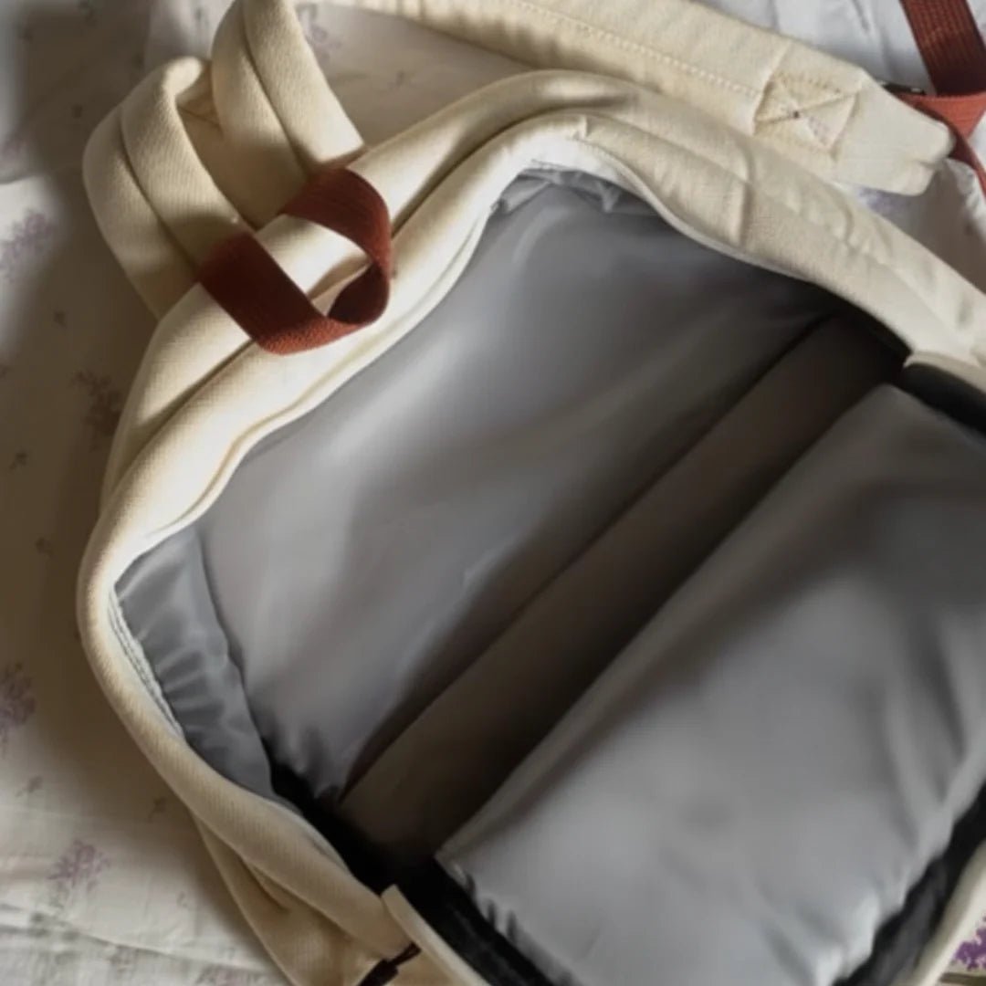 Lavender Bloom Embroidered Backpack - BREACHIT