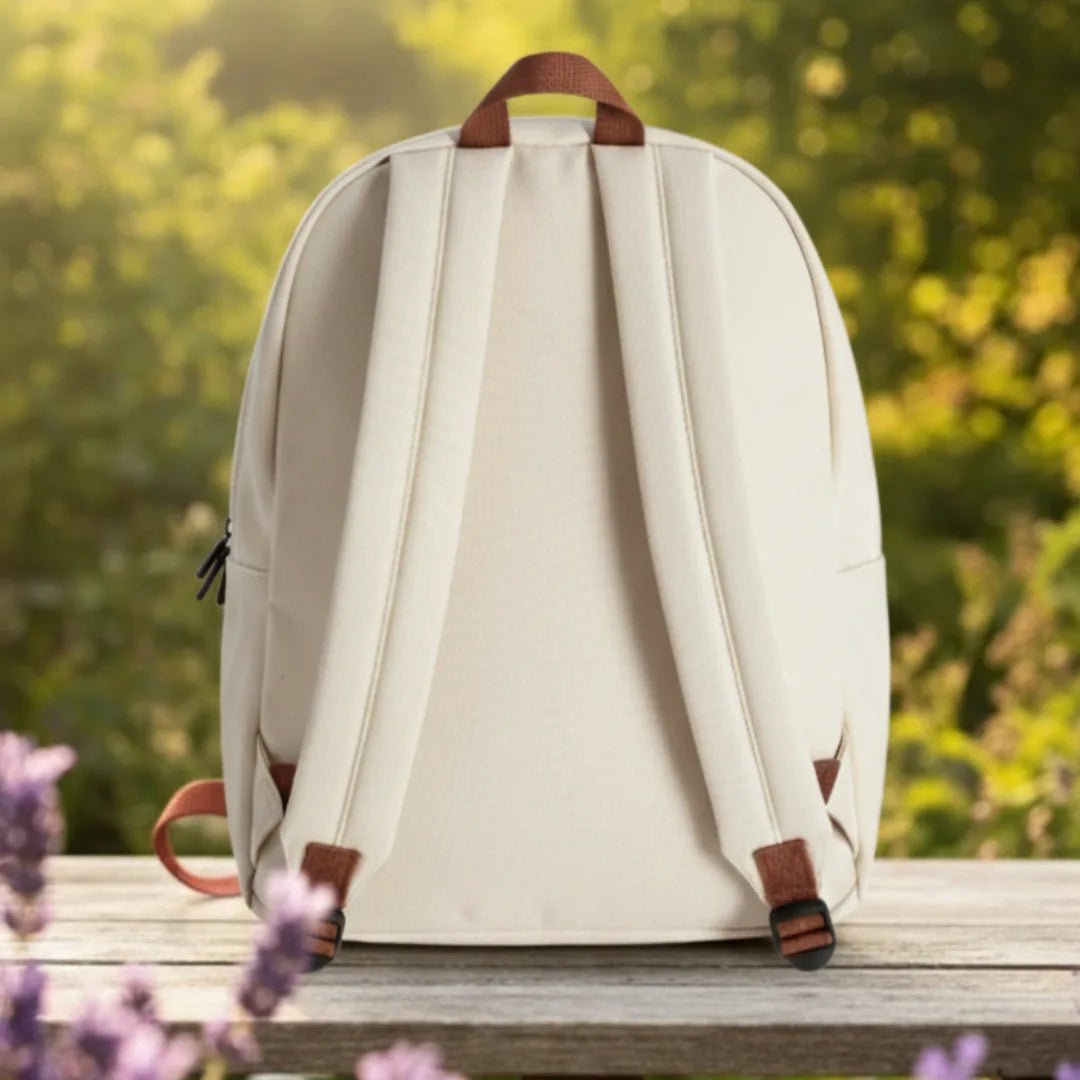 Lavender Bloom Embroidered Backpack - BREACHIT