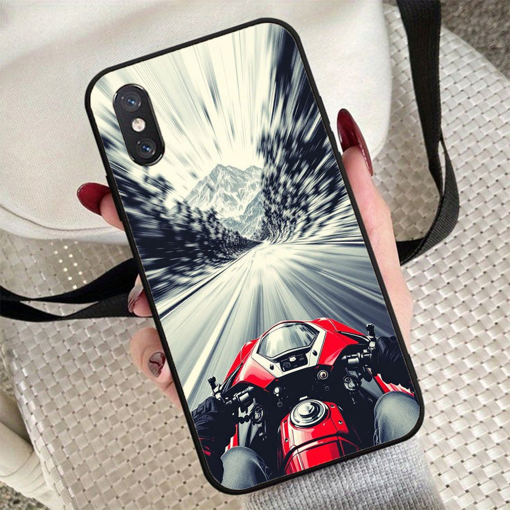 MC444 Red Bike Design Mobile Case - BREACHIT