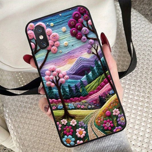 MC494 Pink Garden Design Mobile Case - BREACHIT