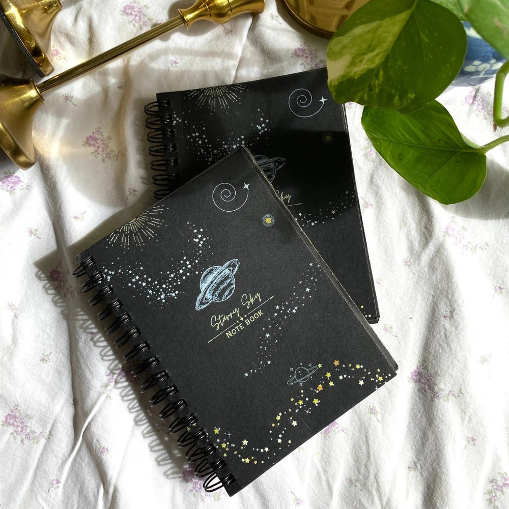 Moonlight Whispers Black Mini Notebook - BREACHIT