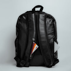 Noir Leatherite Backpack - BREACHIT