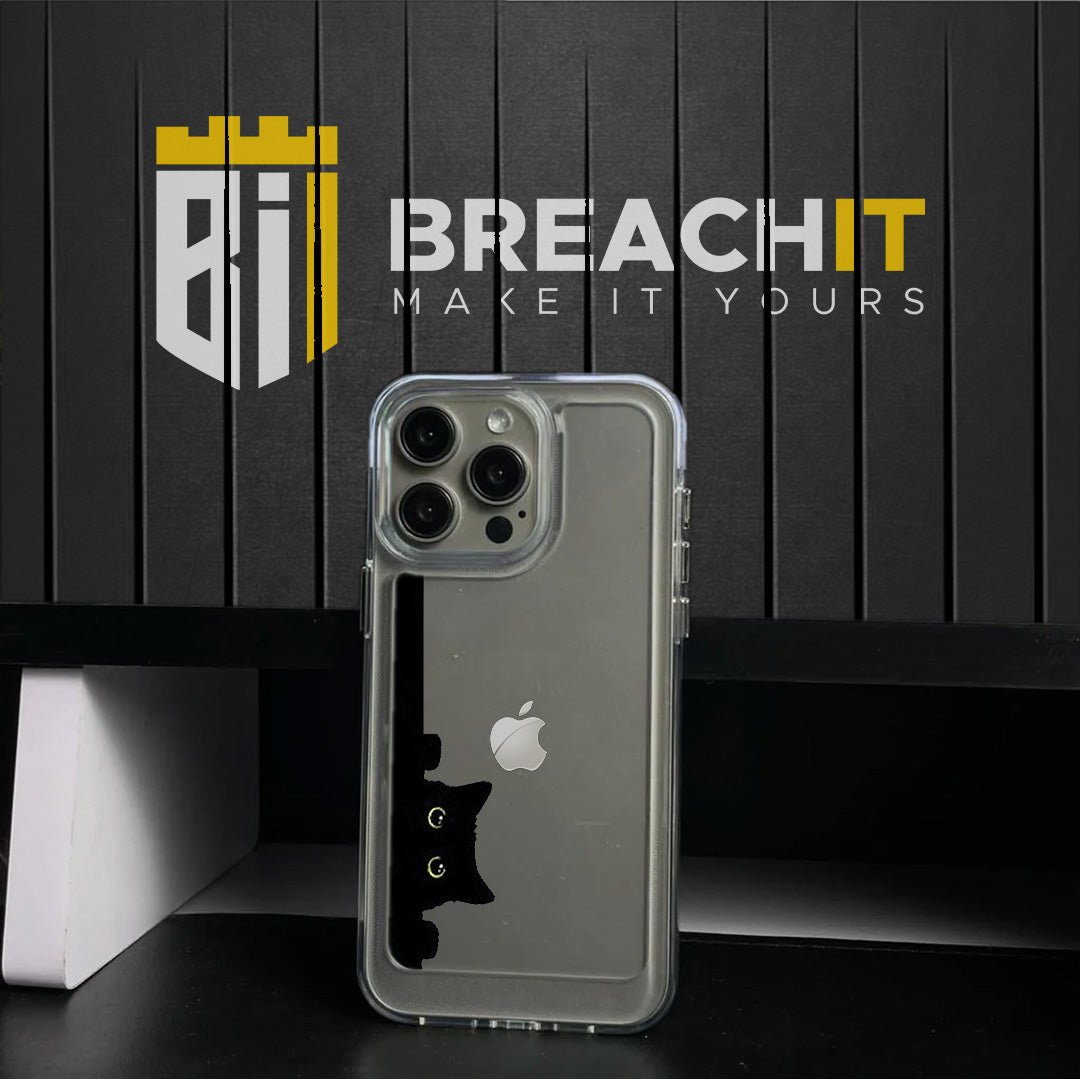 PC001 Cat Acrylic Black Border Mobile Case - BREACHIT