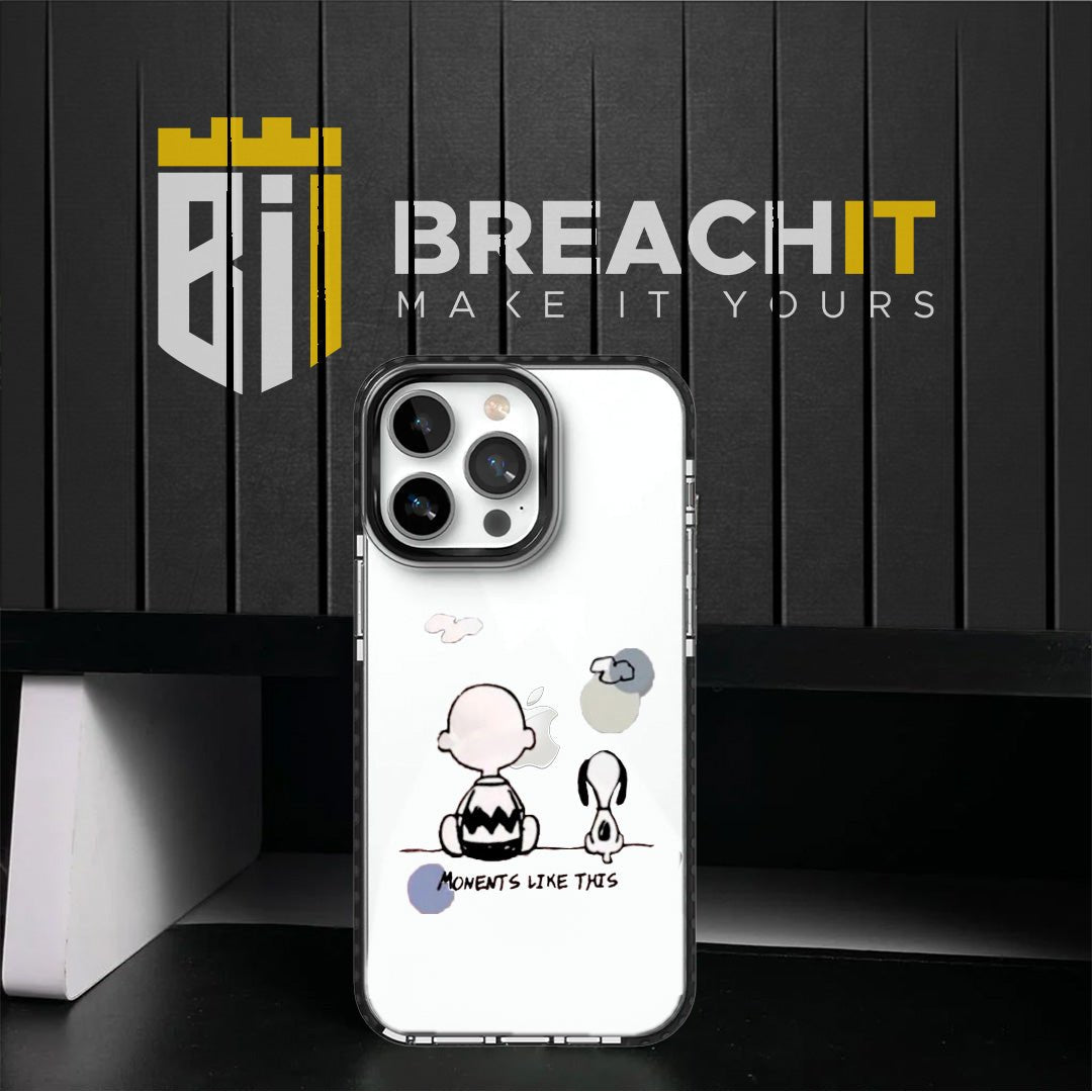 PC010 Dog and Me Acrylic Black Border Mobile Case - BREACHIT