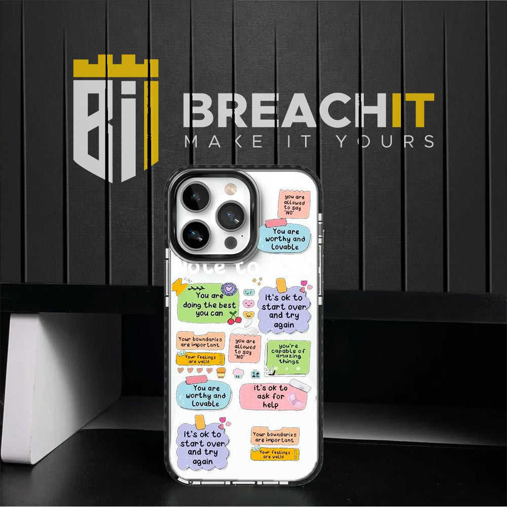 PC019 Its OK Acrylic Black Border Mobile Case - BREACHIT