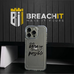 PC023 Possible Acrylic Black Border Mobile Case - BREACHIT