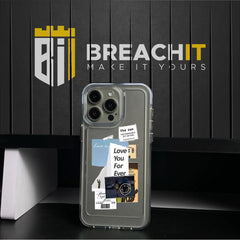 PC027 Love you Forever Acrylic Black Border Mobile Case - BREACHIT