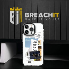 PC027 Love you Forever Acrylic Black Border Mobile Case - BREACHIT