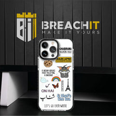 PC038 Ghabrana nahi hai Acrylic Black Border Mobile Case - BREACHIT