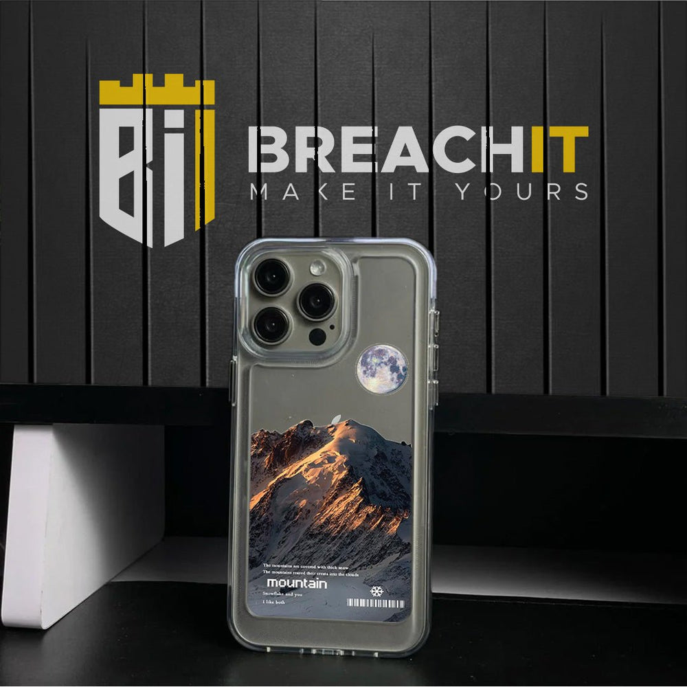 PC044 Mountain Acrylic Black Border Mobile Case - BREACHIT