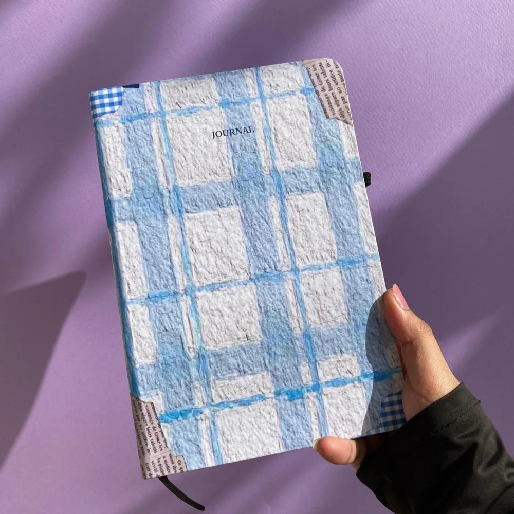 SJ021 - Plaid Thoughts Scribble Journal - BREACHIT