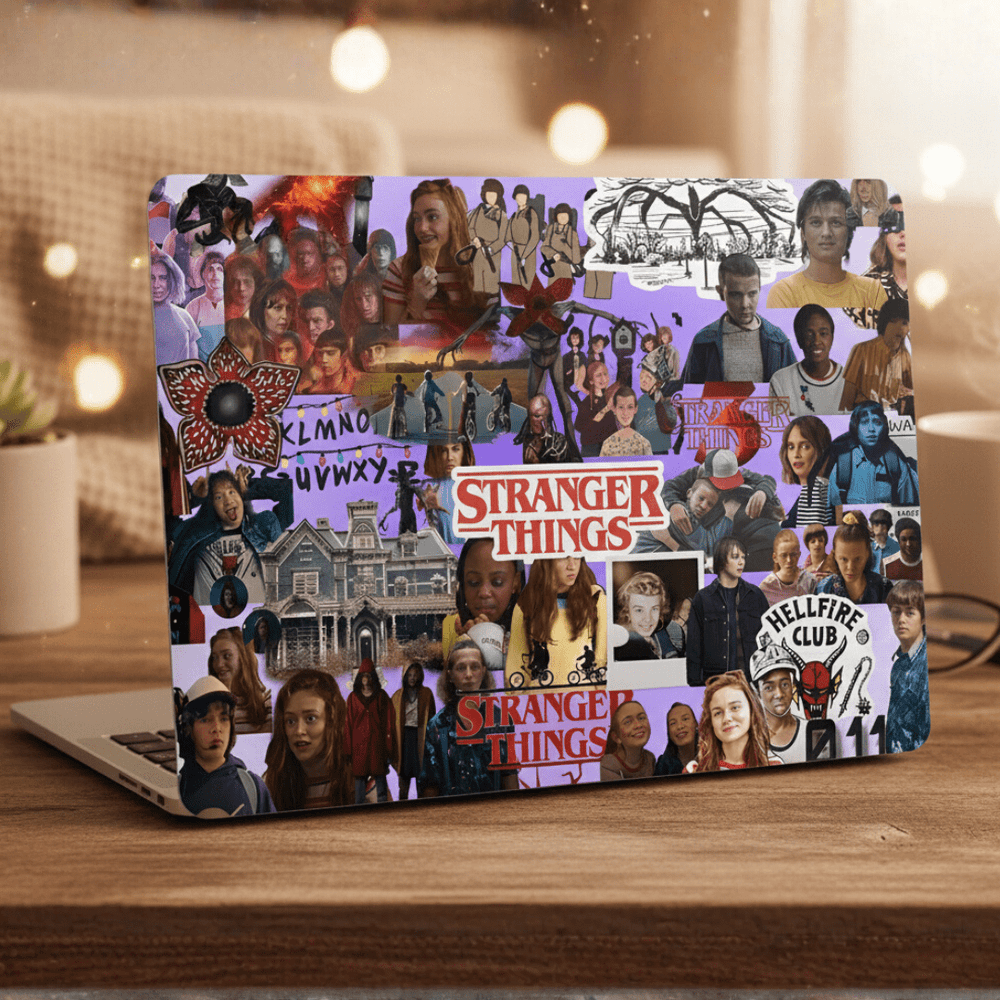 Stranger Things Fam Laptop Skin - BREACHIT