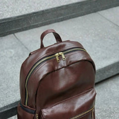 The Brown Voyager Leatherite Backpack - BREACHIT