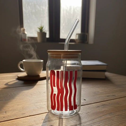 Wavy Bliss Coffee Glass Jar - BREACHIT