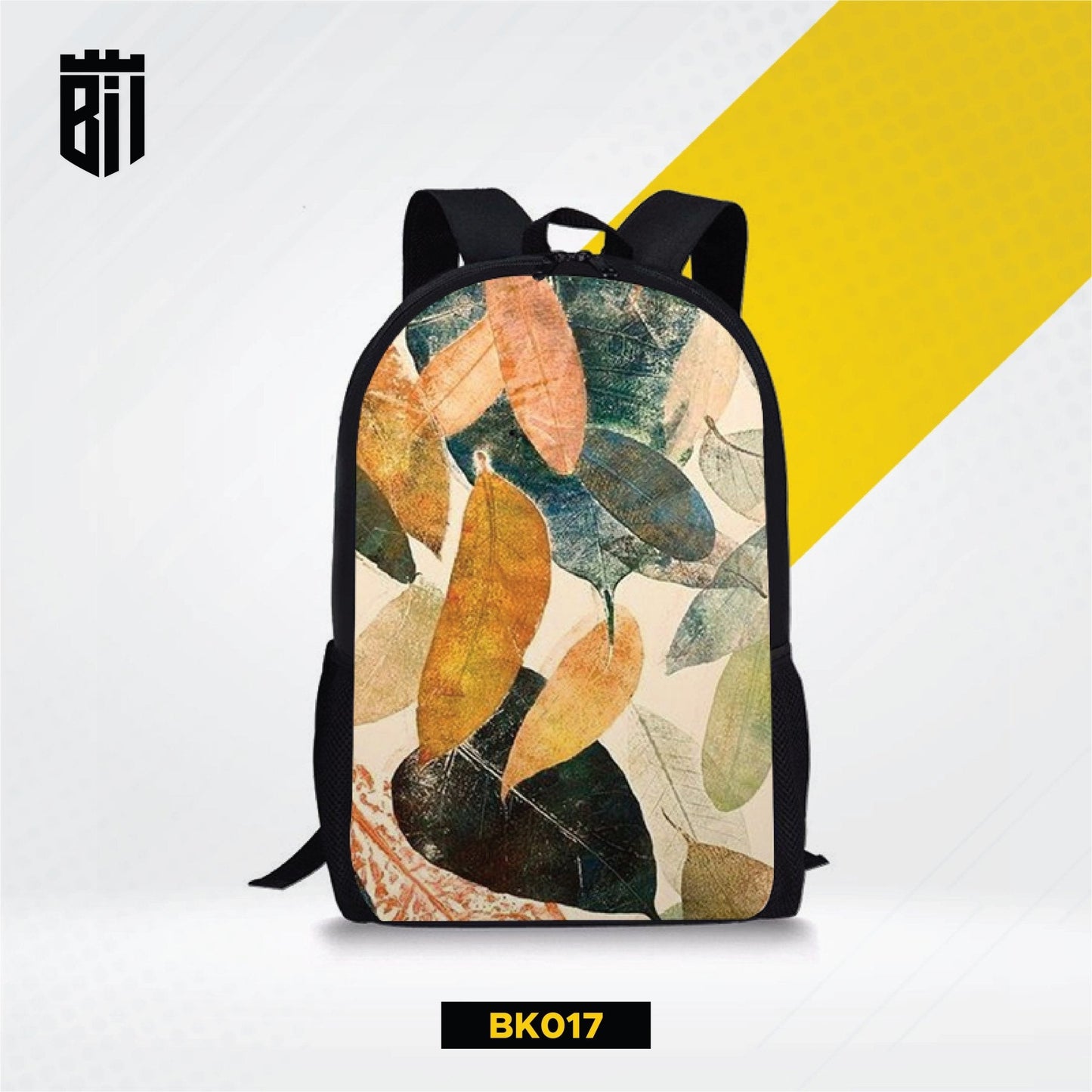 BK017 Leaves Art Backpack - BREACHIT