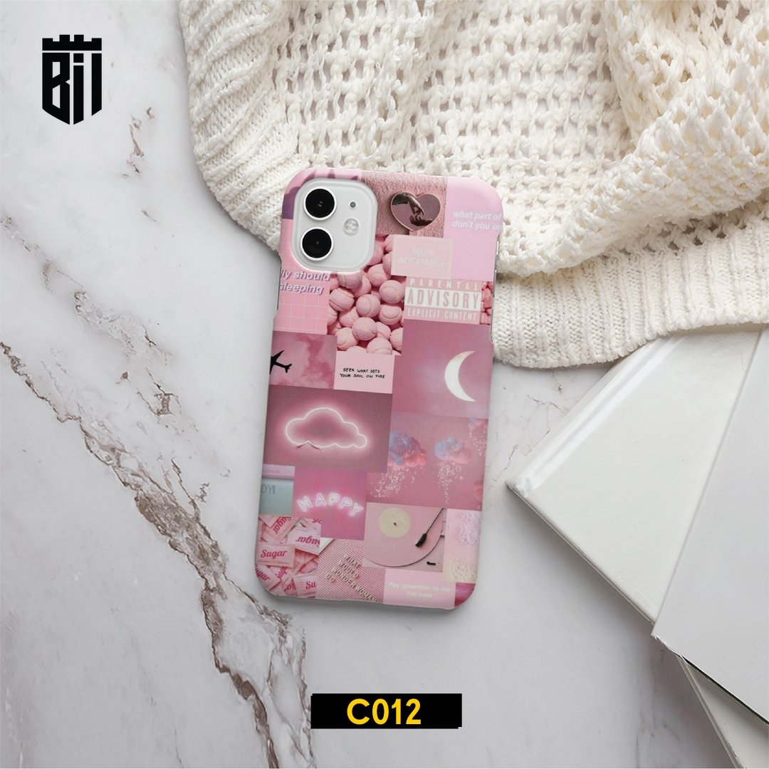 Aesthetic Collage Pink Customized Mobile Case Make Your Own