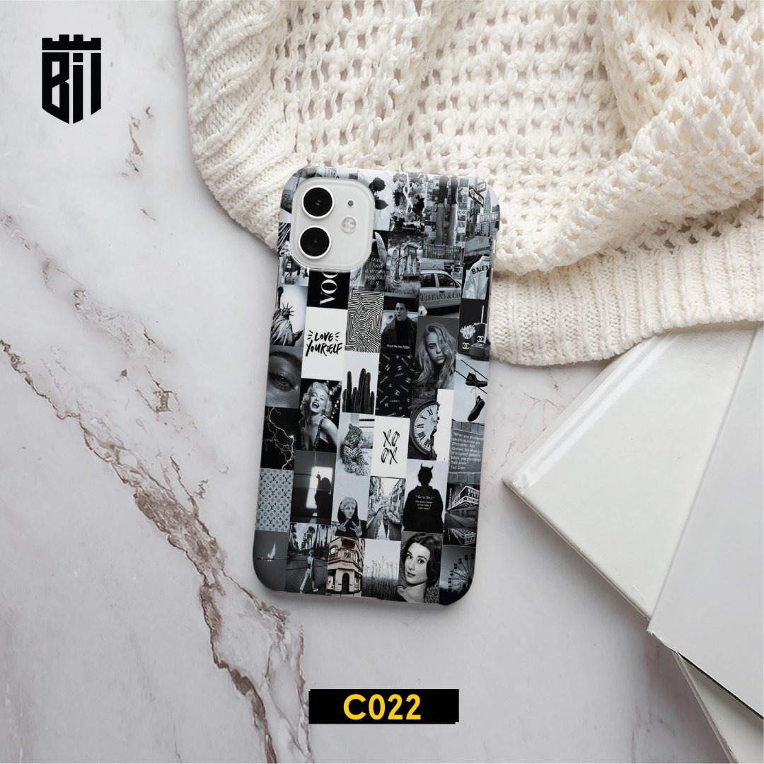 Black Aesthetic Collage Customized Mobile Case Make Your Own