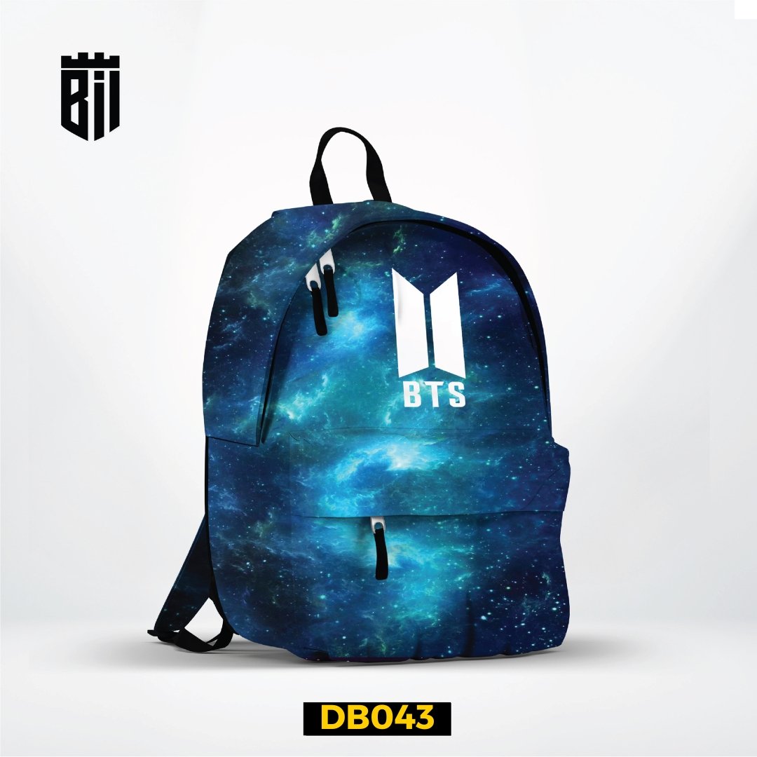 Purple Galaxy BTS Unisex Fabric Backpack 