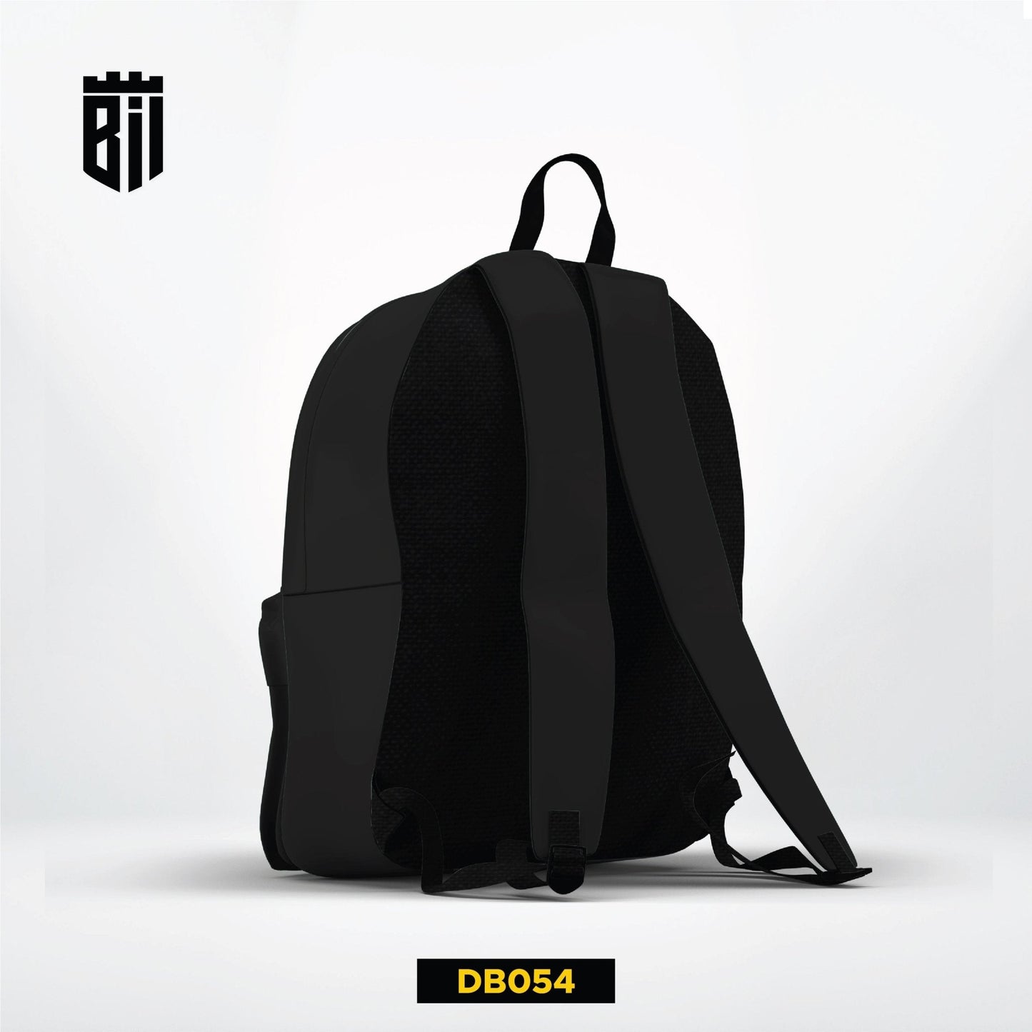 DB054 Black Striped Allover Printed Backpack - BREACHIT