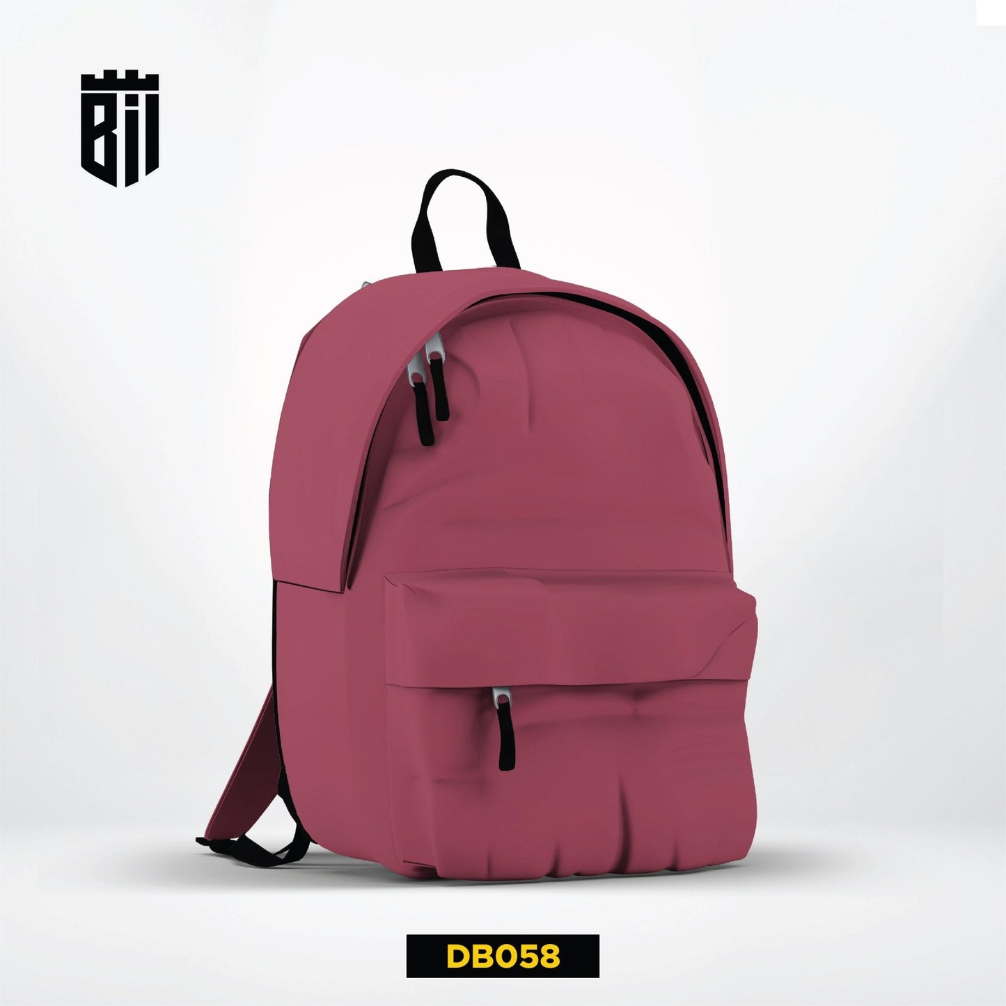 DB058 Maroon Allover Printed Backpack - BREACHIT
