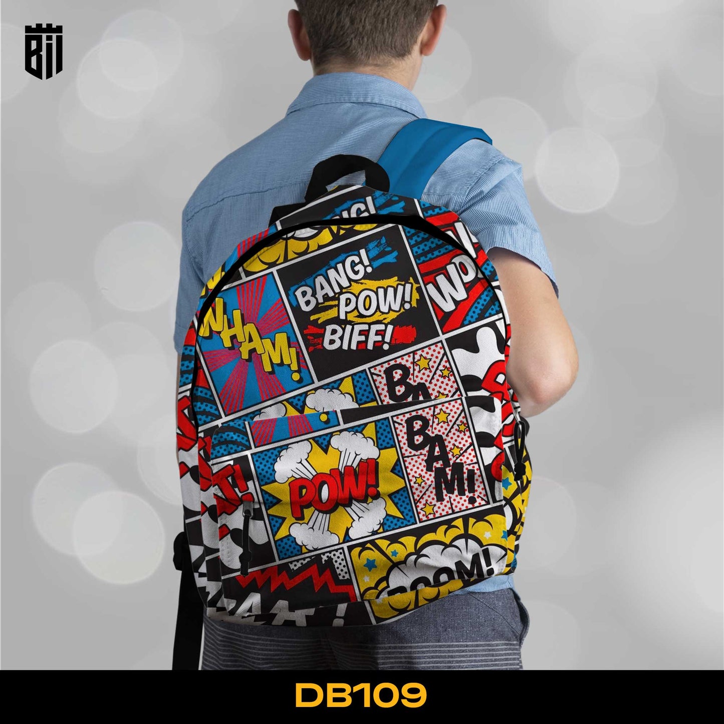 DB109 Comics Allover Printed Backpack - BREACHIT