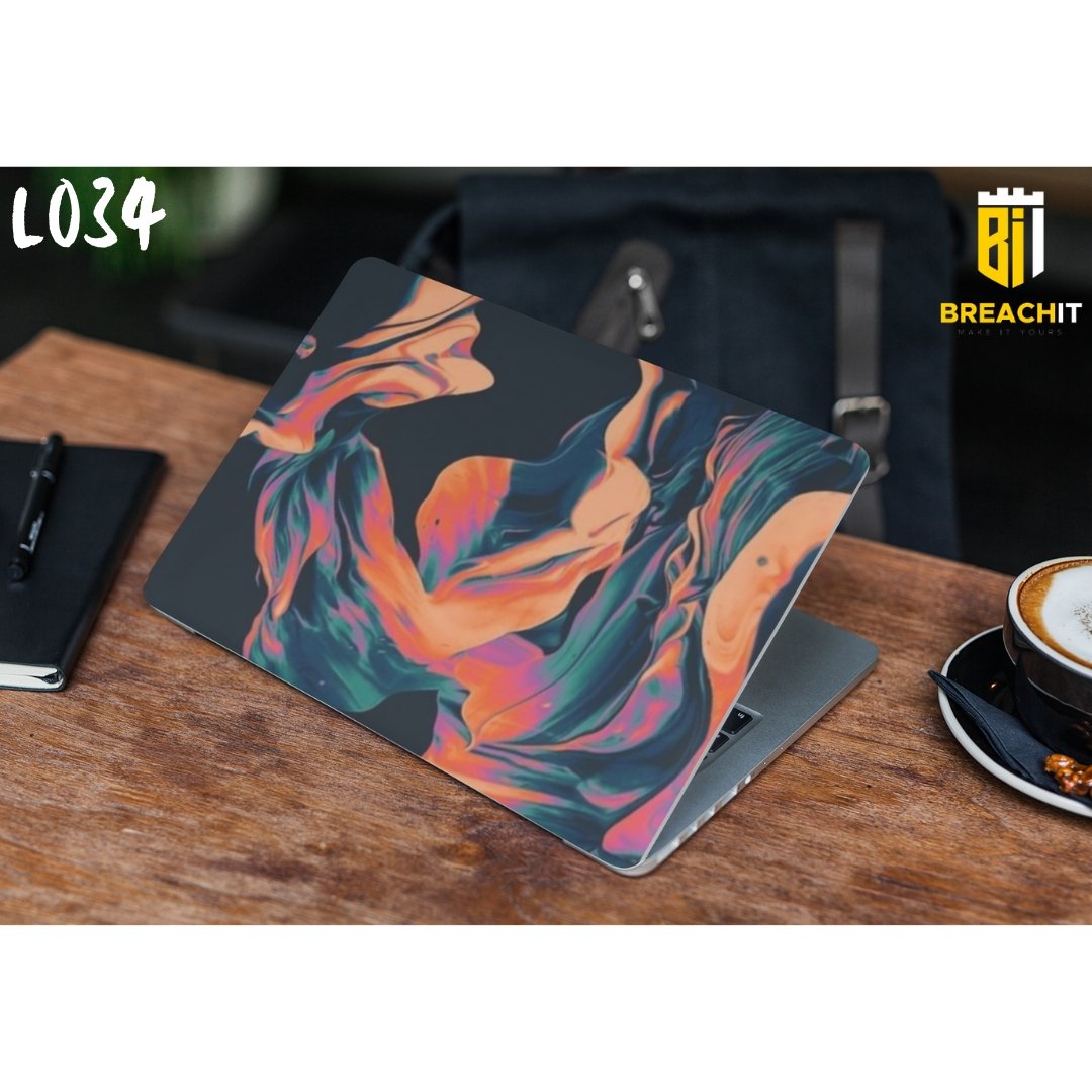 L034 Abstract Laptop Skin - BREACHIT