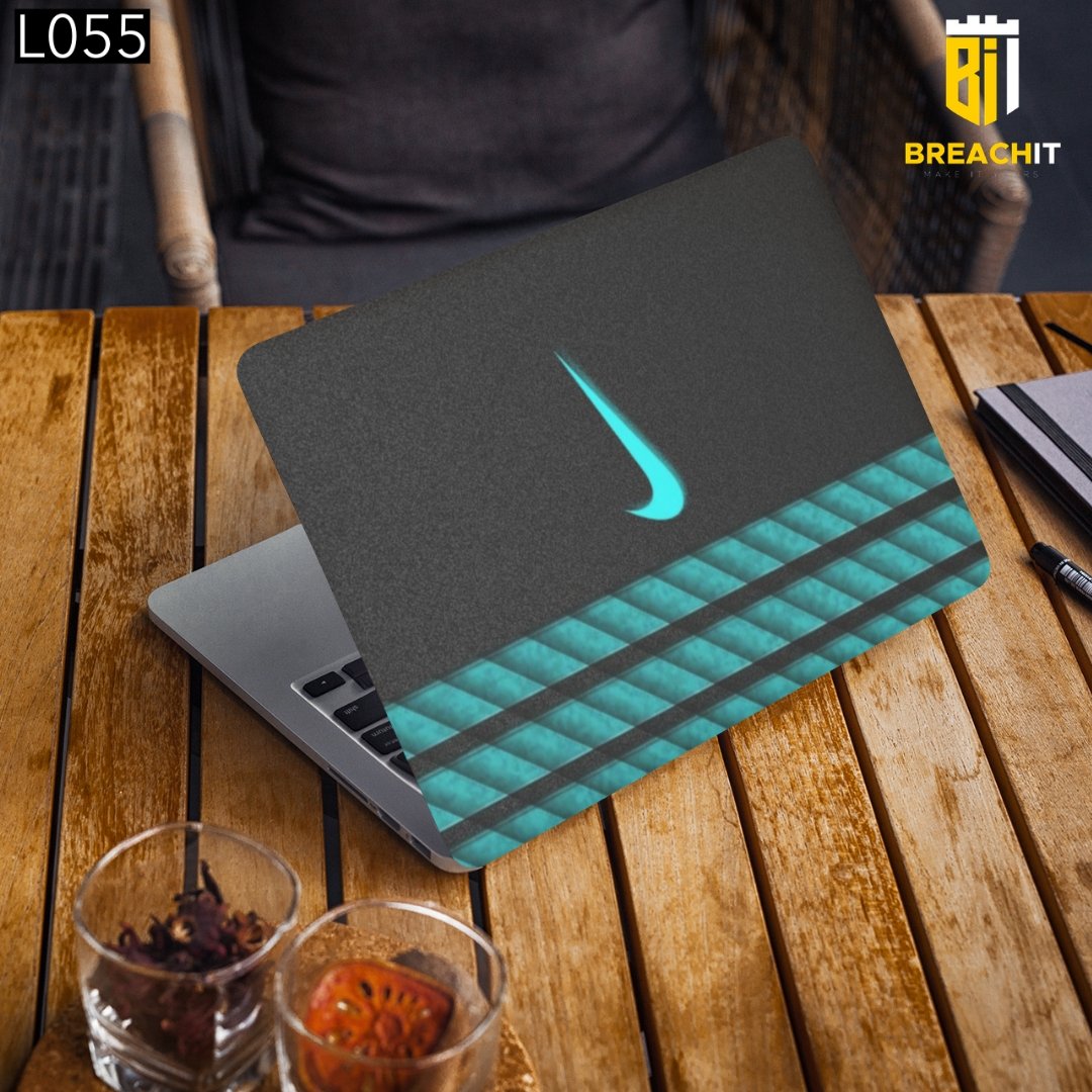 L055 Blue Gray Laptop Skin - BREACHIT