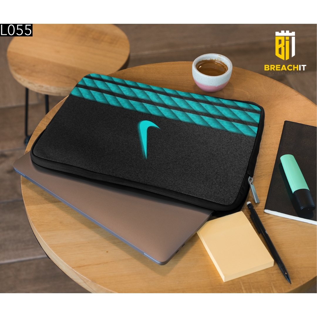 L055 Blue Gray Laptop Sleeve - BREACHIT