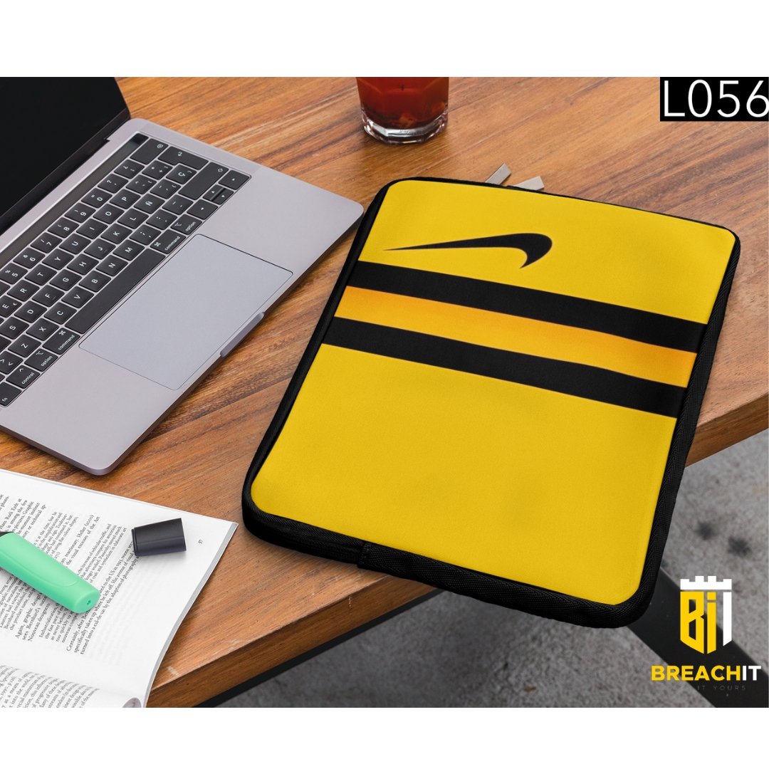 L056 Yellow Laptop Sleeve - BREACHIT