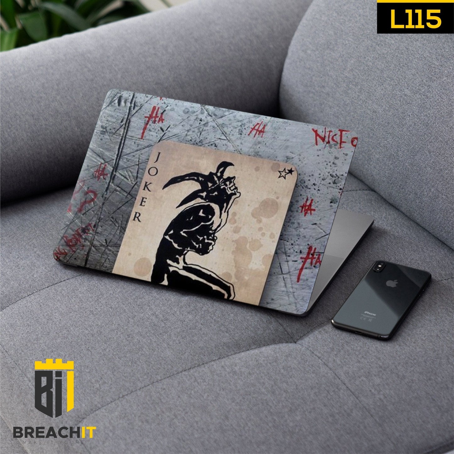 L115 Joker Laptop Skin - BREACHIT