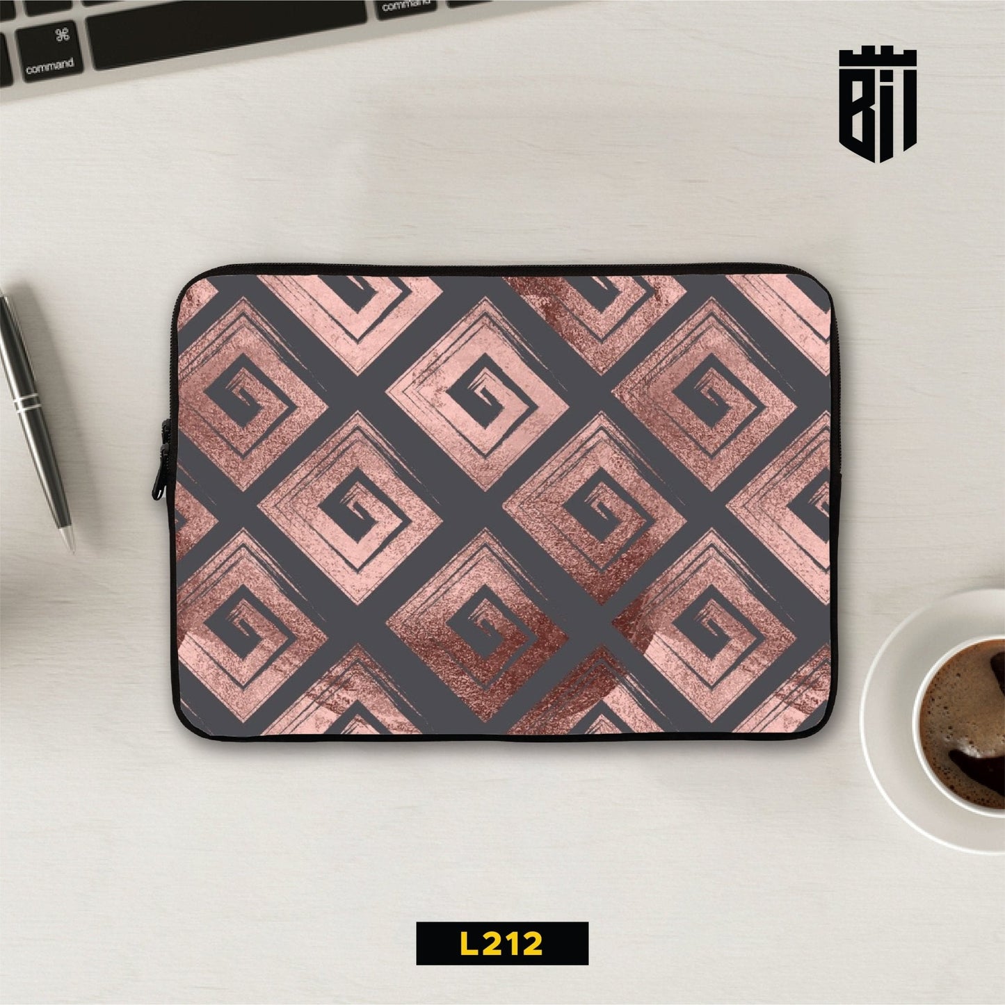 L212 Rose Gold Mosaic Laptop Sleeve - BREACHIT