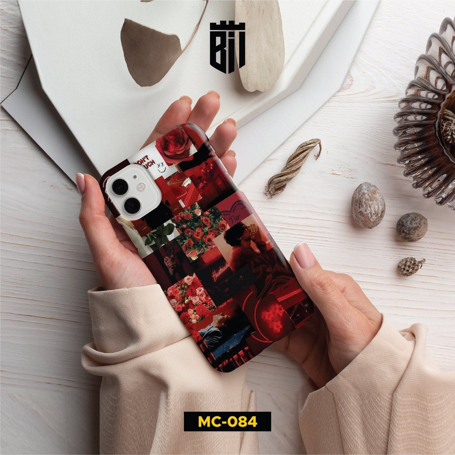 MC084 Red Collage Customized Mobile Case - BREACHIT