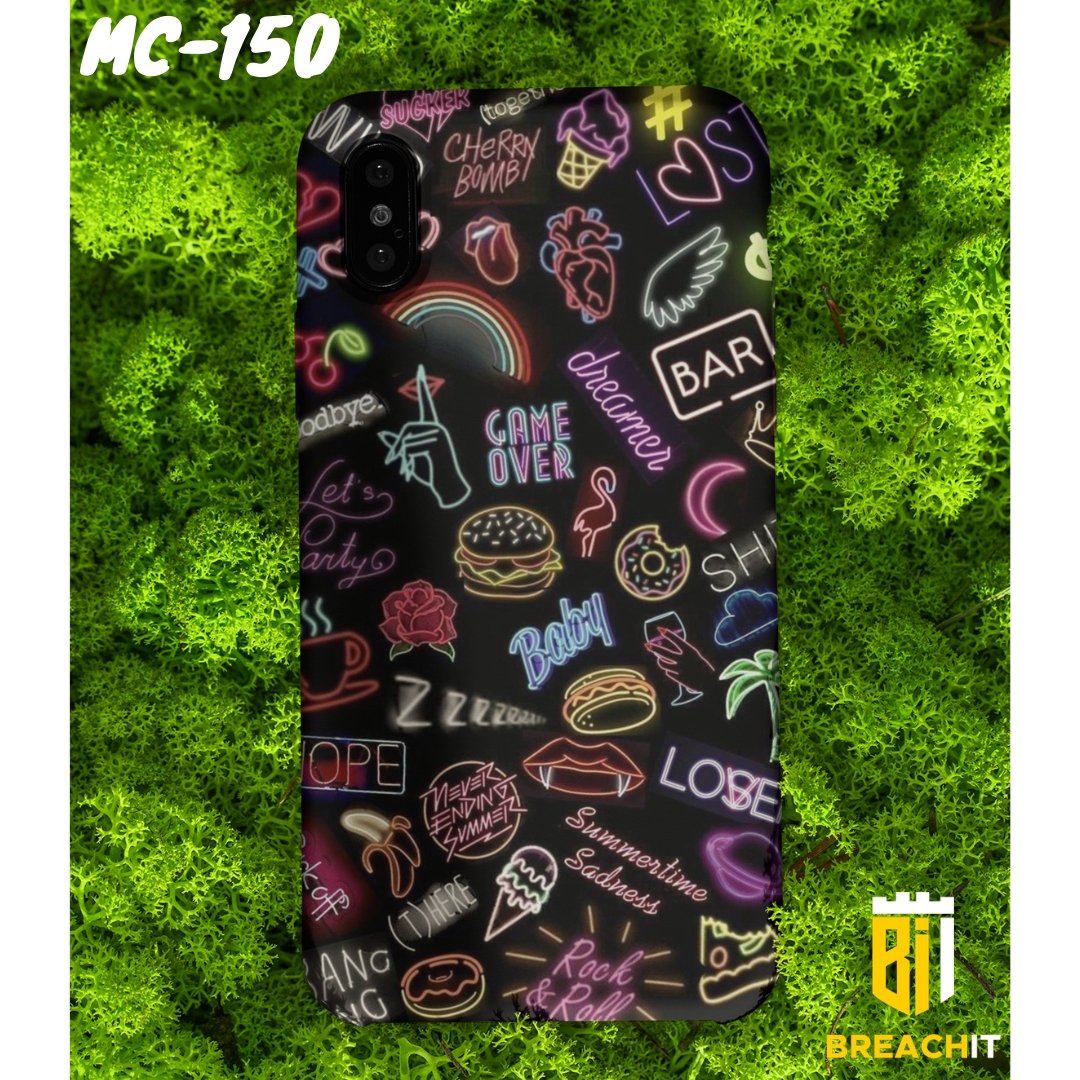 MC150 Neon Style Customized Mobile Case - BREACHIT