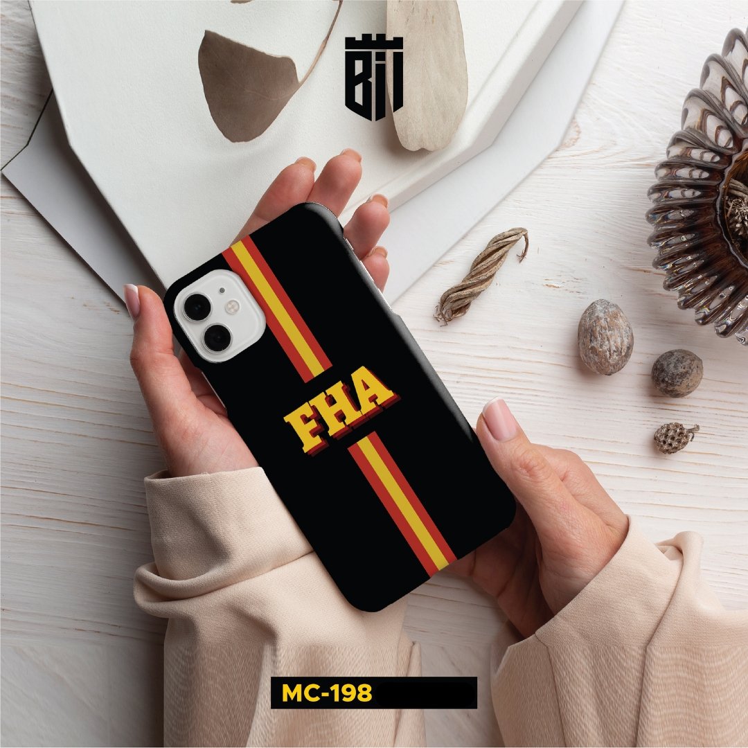 MC198 Stripe Name Design Mobile Case - BREACHIT